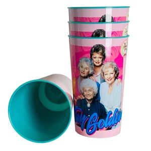 The Golden Girls 22oz 4-Piece Collectors Tumbler Set New